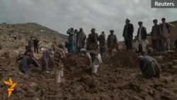 Afghans Dig For Bodies After Landslide