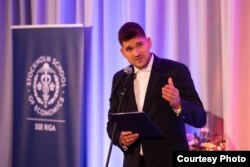 Эдгарс Спуравс на вручении премии