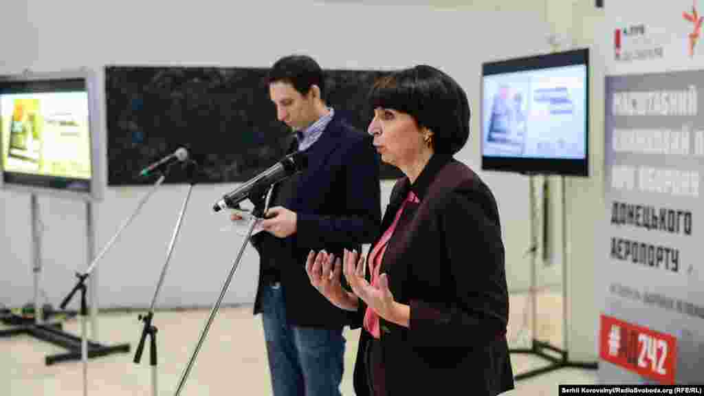 Інна Кузнецова, головний редактор Київського бюро Радіо Свобода, під час виступу