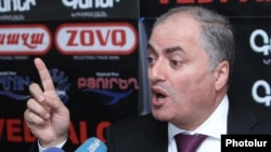 Armenia - Armen Alaverdian, deputy head of the State Revenue Committee, at a news conference in Yerevan, 18Jan2012.