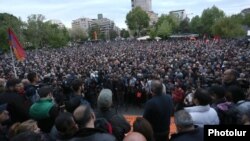 Митинг на площади Свободы, Ереван, 13 апреля 2018 г.