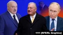 Аляксандар Лукашэнка, Кіт Келаг, Уладзімір Пуцін, каляж