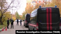 На месте убийства Евгении Шишкиной в посёлке Архангельское в Подмосковье