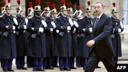 Ֆրանսիա - Ադրբեջանի նախագահ Իլհամ Ալիեւը Ելիսեյան պալատում, 9-ը դեկտեմբերի, 2009թ.