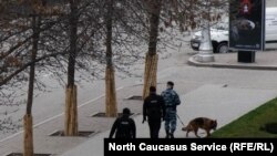 Чеченські силовики на вулицях Грозного