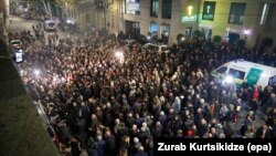 Ակտիվիստները փակել են «Ամիրանի» կինոթատրոնի մուտքը, Թբիլիսի, 8-ը նոյեմբերի, 2019թ․