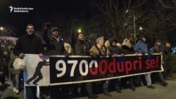 Antigovernment Protesters March In Montenegro