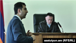 Адвокат Арам Орбелян в суде