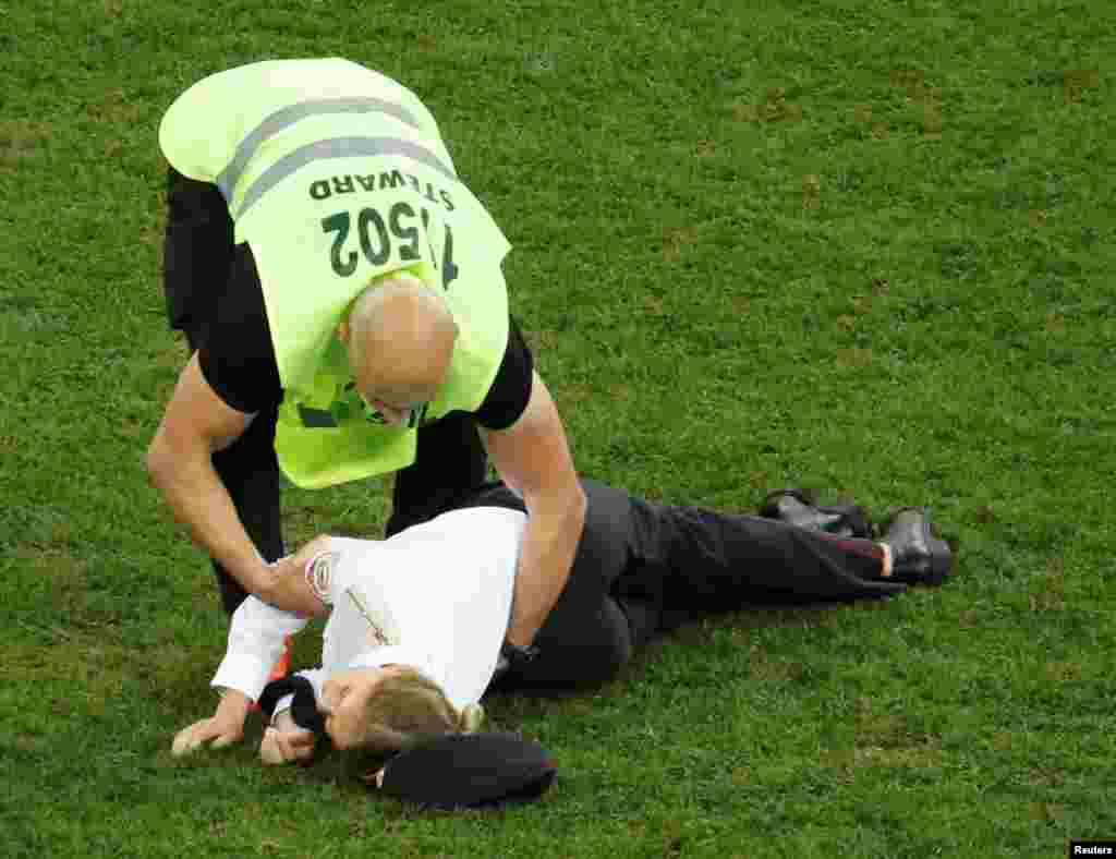 Pussy Riot have vowed to release footage of the now infamous field invasion.&nbsp;