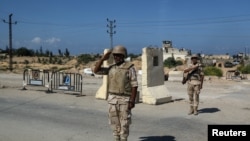 Єгипетський пункт контролю поблизу пункту пропуску «Рафах», фото ілюстративне