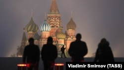 Орусия башкалаасы Москва. Иллюстрация сүрөт.