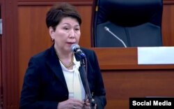 Жогорку Кеңештин депутаты Гуля Кожомкулова.