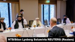 آرشیف- هیئت حکومت طالبان در ناروی