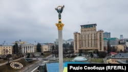 Майдан Незалежнасьці ў Кіеве. Ілюстрацыйнае фота