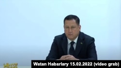 Агаджан Бекмурадов кандидат в президенти Туркменистана. Фото с телеканала «Алтын асыр».