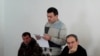 Armenia -- Opposition leader Nikol Pashinian (R) at a court hearing held in Artik prison, 18Feb2011