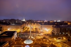 Кіеў на другі дзень расейска-украінскай вайны