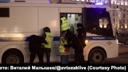 Затримання протестувальників у Москві, 24 лютого 2022 року