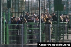 На українській стороні кордону між Польщею та Україною. Медика, Польща, 24 лютого 2022 року