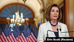ԱՄՆ Կոնգրեսի Ներկայացուցիչների տան խոսնակ Նենսի Փելոսի, Վաշինգտոն, 5-ը դեկտեմբերի, 2019թ.