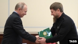 Президент Росії Володимир Путін і голова Чечні Рамзан Кадиров (архівне фото)