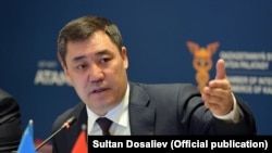 Президент Садыр Жапаров.
