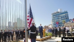 Открытие посольства США в Гаване после более чем 50-летнего перерыва 14 августа 2015 года