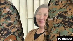 Канышай Мамыркулова сот залында. 