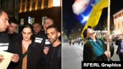 პოლიციამ დღეს, 19 ოქტომბერს საკუთარ სახლში დააკავა და განყოფილებაში გადაიყვანა ლარა ნაჭყებია. პოლიციამ განყოფილებში გადაიყვანა ნინო სვანიძეც.