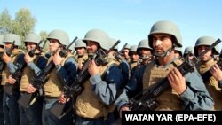 شماری از نیروهای امنیتی افغانستان