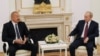 RUSSIA -- Russian President Vladimir Putin (Right) and Azerbaijani President Ilham Aliyev (Left) during their meeting at the Kremlin in Moscow, Russia, 20 July 2021. 