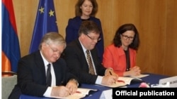 Бельгия - Церемония подписания соглашения о реадмиссии между Арменией и ЕС, Брюссель, 19 апреля 2013 г.