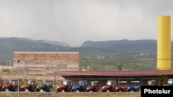 Armenia - Agricultural tractors belonging to the Multi Group company of Prosperous Armenia Party leader Gagik Tsarukian.