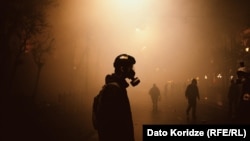 Иллюстративное фото с акции протеста в Тбилиси