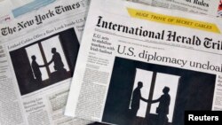 New York Times жана International Herald Tribune гезиттери