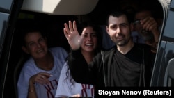 Согушкерлердин барымтасынан бошотулган Гай Гильбоа-Далал, 13-октябрь, 2025-жыл