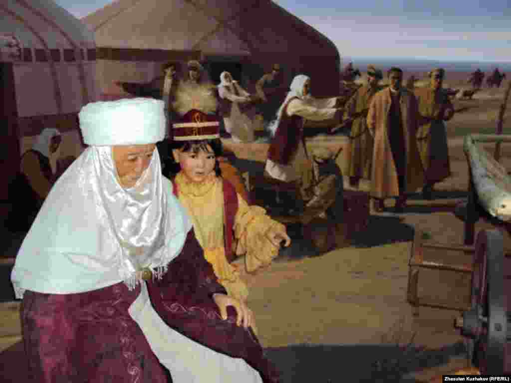 Казакстандын Караганды облусунун Долинка жергесинде саясий куугунтук жана сүргүн курмандыктарынын музейи. Түстүү сүрөттө карапайым калк турмушу чагылдырылган. 