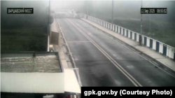 Здымак з камэры відэаназіраньня на мяжы Беларусі з Польшчай 12 верасьня 2025 году