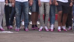 'In Her Shoes:' Men Run In Heels To Raise Breast-Cancer Awareness