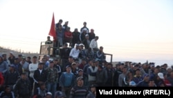 Митинги против "Кумтора", Джеты-Огузский район, 31 мая 2013 года.
