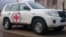 A vehicle of the International Committee for the Red Cross 