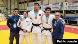 Кыргызстандык дзюдочулар.
