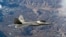 Американський літак F-22 Raptor в небі над Невадою. США 
