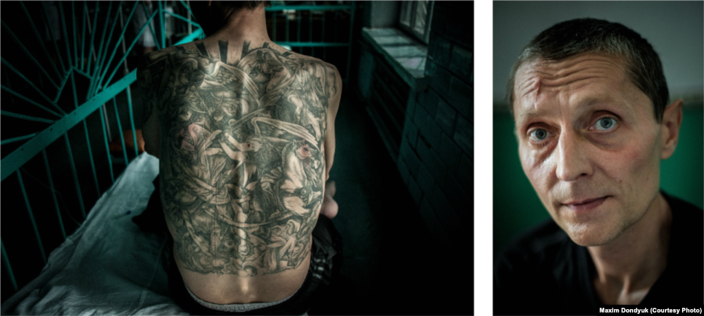 Геннадій, 44 роки. Діагноз: мультирезистентний туберкульоз і ВІЛ. Старозбурівська виправна колонія для хворих на туберкульоз №&nbsp;7, липень 2011 року. У минулому був &laquo;блатним&raquo;, у злодійських законах розчарувався, за його словами, злодії (&laquo;воры&raquo; &ndash; високий статус у злочинному світі) перевелися, немає вже тих &laquo;законів&raquo; (злочинного світу), і їх уже ніхто не дотримується.