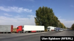 По состоянию на вечер субботы, 28 октября, в очереди на границе стояли 504 большегрузных машины, очередь из них растянулась на 12 километров.