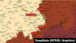 Торецький напрямок на інтерактивній мапі проєкту DeepState