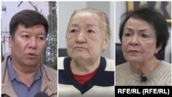 Кайсын Абакиров, Жаңыл Мамбеталы жана Сания Бранчаева. Коллаж.