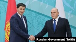 Улукбек Марипов менен Михаил Мишустин. Алматы, Казакстан. 6-февраль, 2021-жыл.