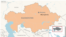 Locator map - Qaraghandy Kazakhstan