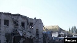 Разрушенная шахта в Макеевке